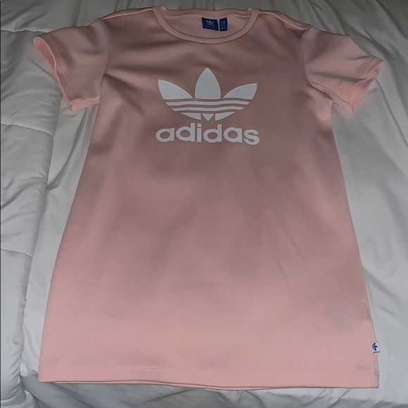 adidas Dresses & Skirts - Pink adidas t-shirt dress
